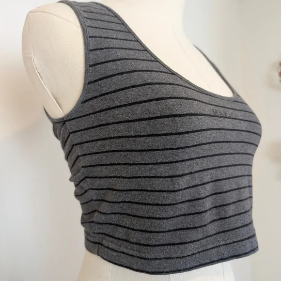 Free With Purchase Vintage Max & Co. Cropped Tank Top Striped - Picture 4 of 10